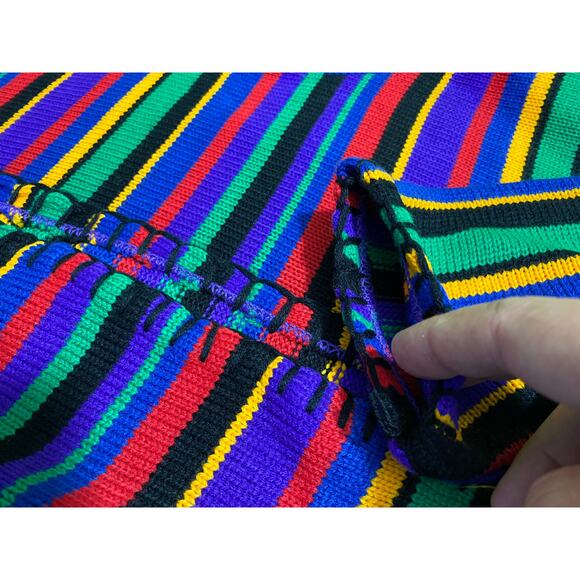Vintage 90s Extra Touch International Sportswear Co Multi 2X Knitted Sweater NWT - Picture 8 of 9